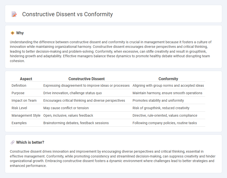 Constructive Dissent vs Conformity in Management