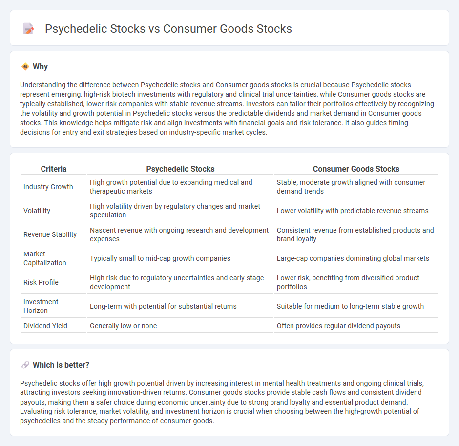 Psychedelic Stocks vs Consumer Goods Stocks in Investment