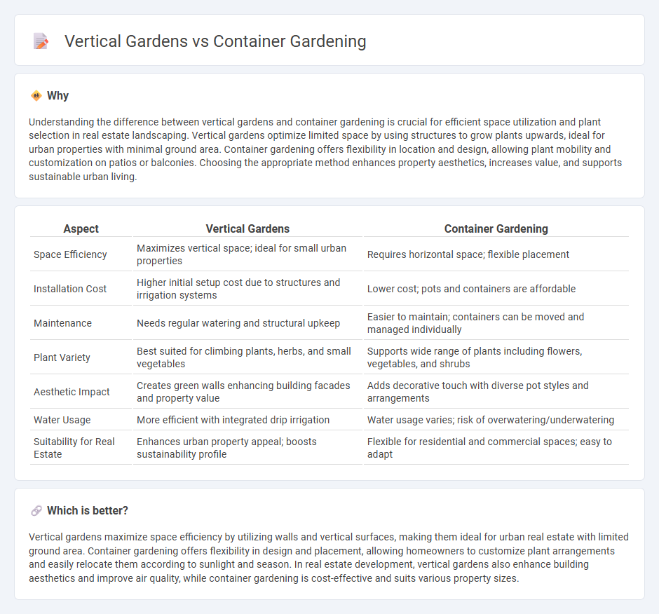 Vertical Gardens vs Container Gardening in Real Estate