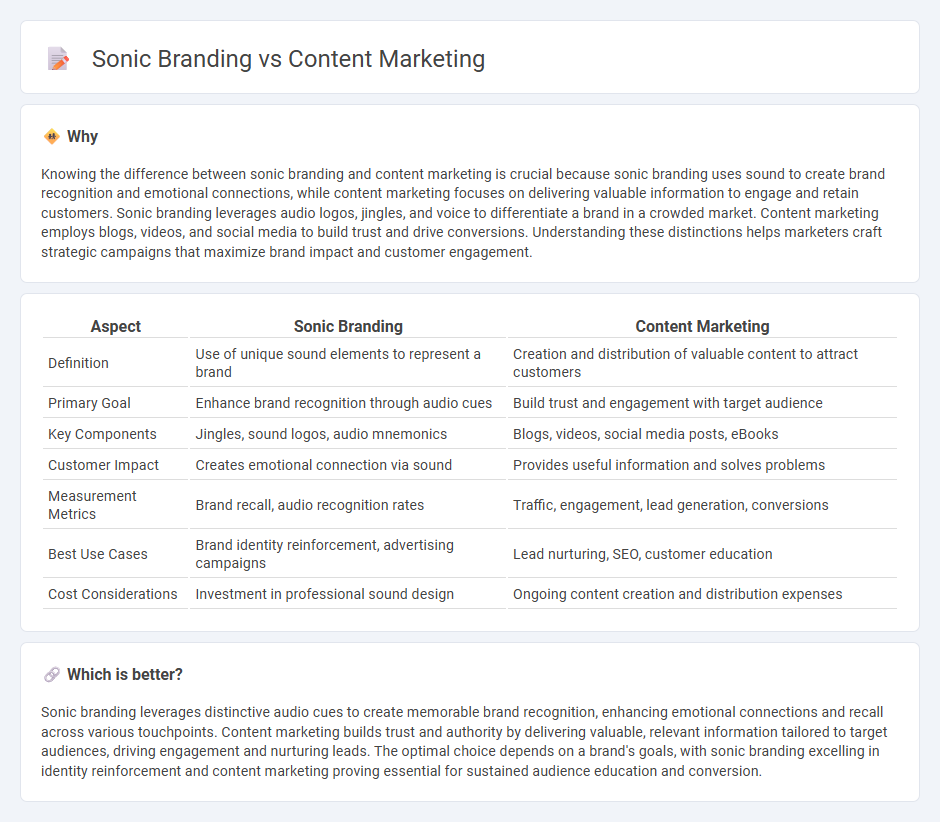 Sonic Branding vs Content Marketing in Marketing