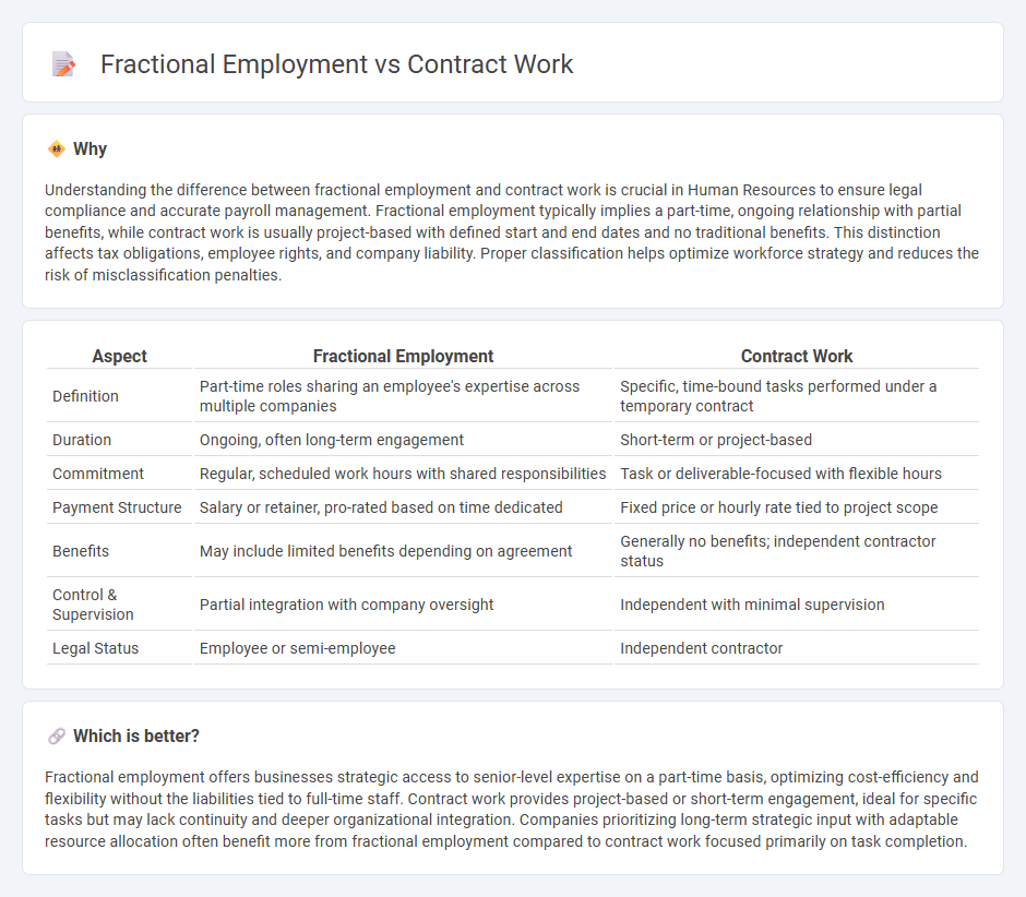 Fractional Employment vs Contract Work in Human Resources