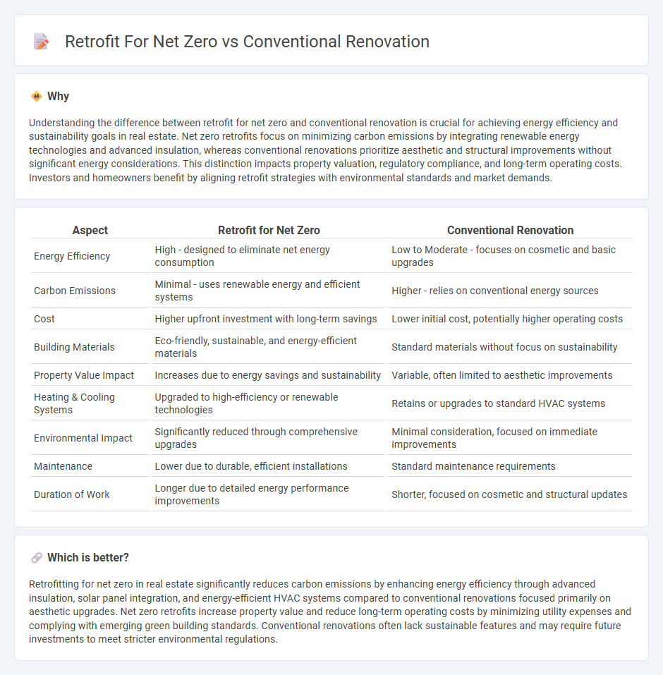 Retrofit For Net Zero vs Conventional Renovation in Real Estate