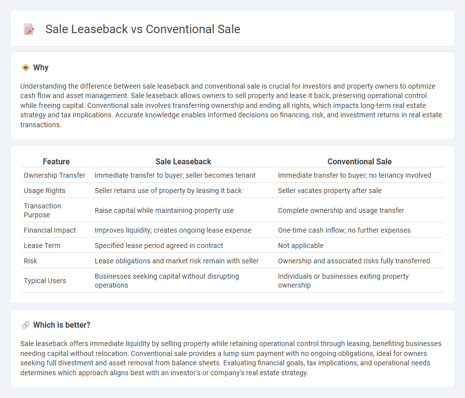 Sale Leaseback vs Conventional Sale in Real Estate