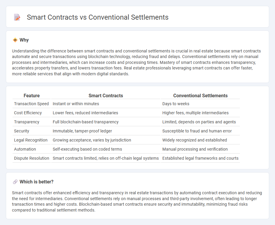 Smart Contracts vs Conventional Settlements in Real Estate