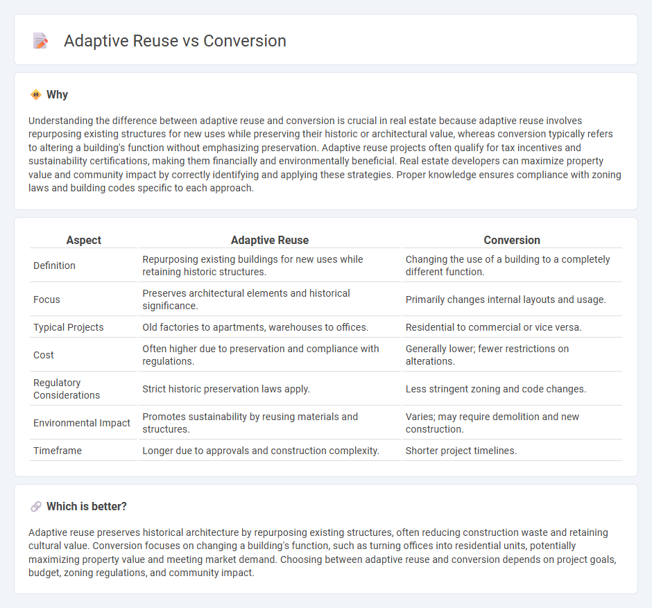 Adaptive Reuse vs Conversion in Real Estate