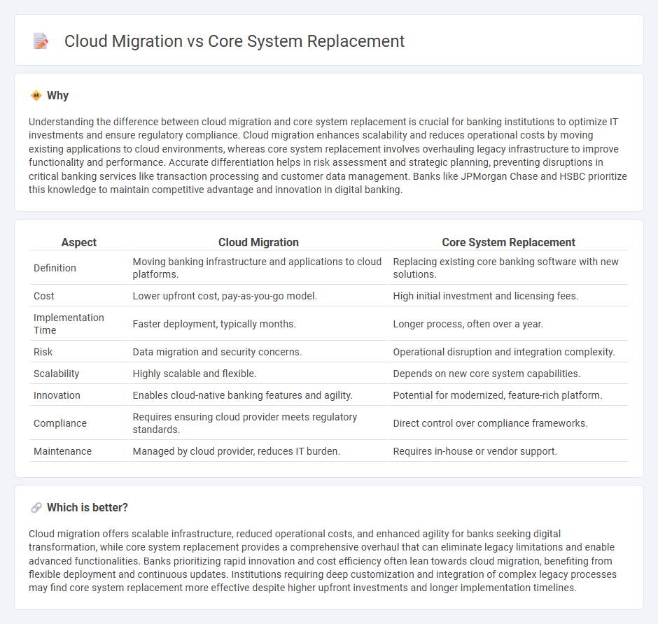 Cloud Migration vs Core System Replacement in Banking