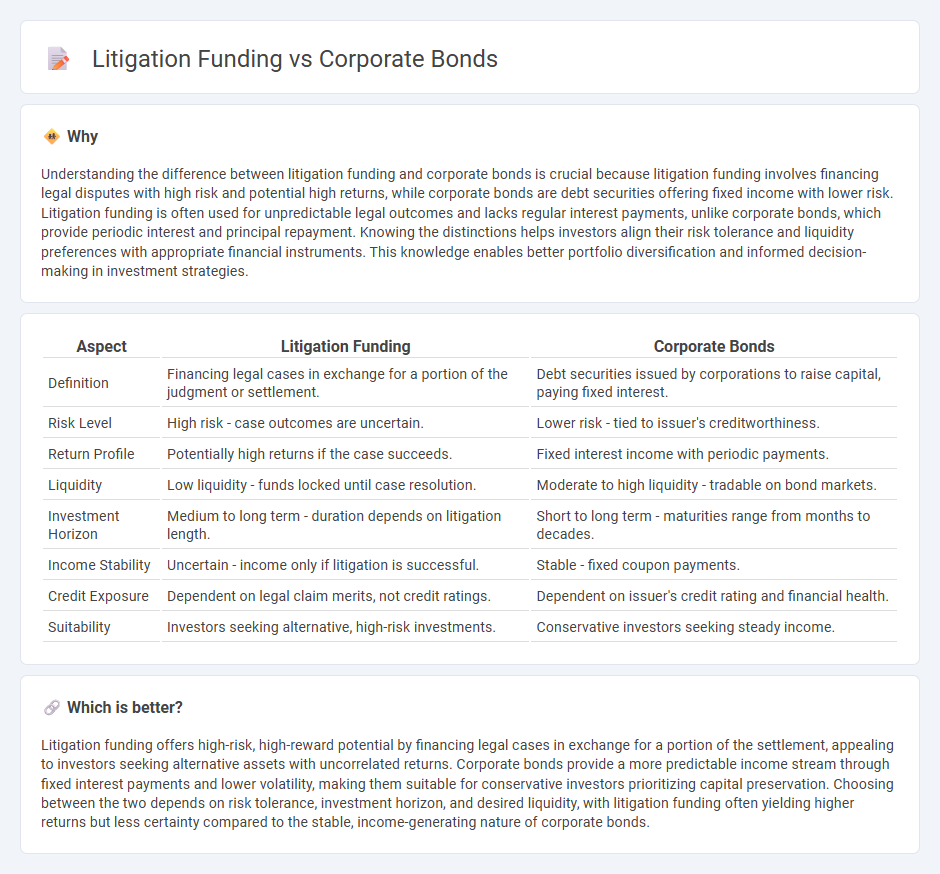 Litigation Funding vs Corporate Bonds in Investment