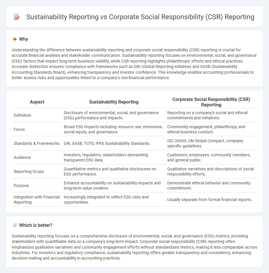 Sustainability Reporting vs Corporate Social Responsibility (Csr) Reporting in Accounting