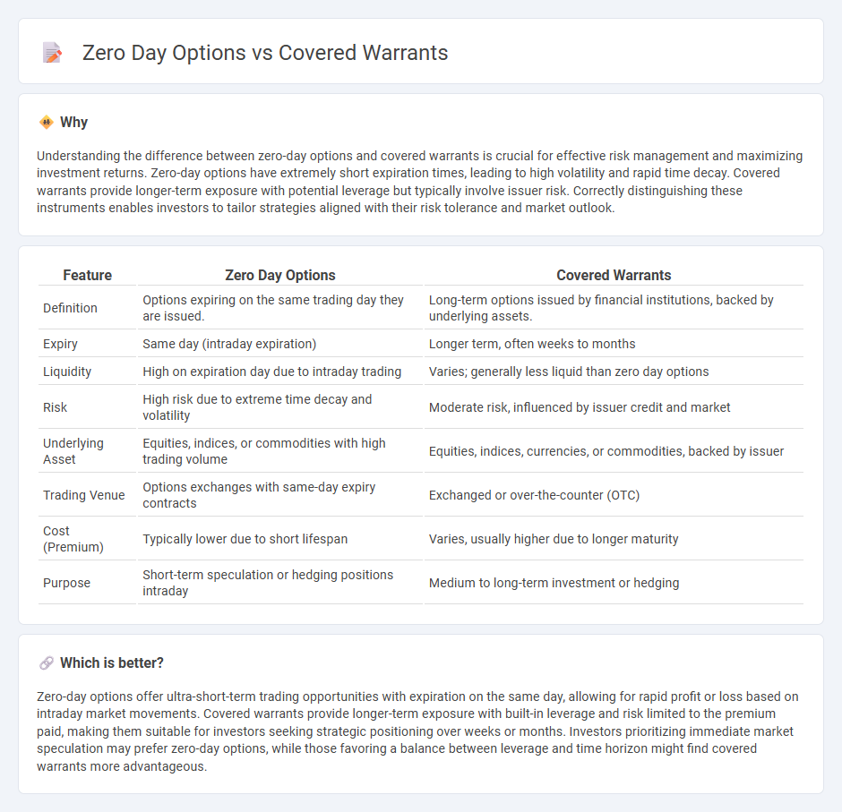 Zero Day Options vs Covered Warrants in Finance