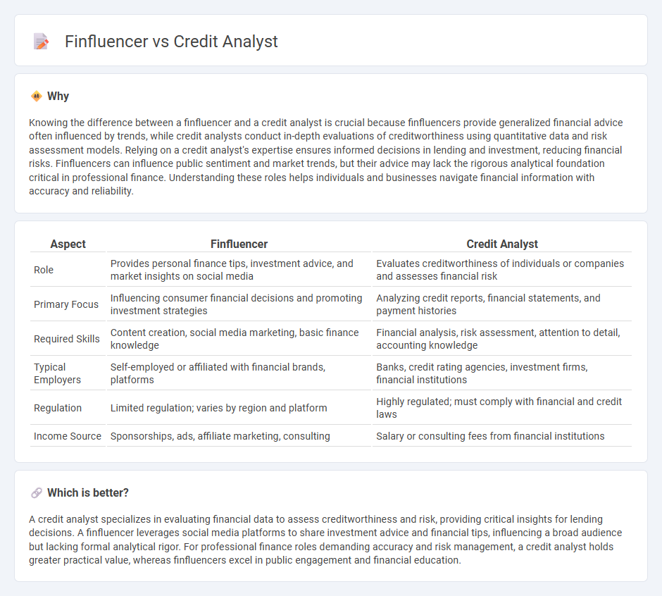 Finfluencer vs Credit Analyst in Finance