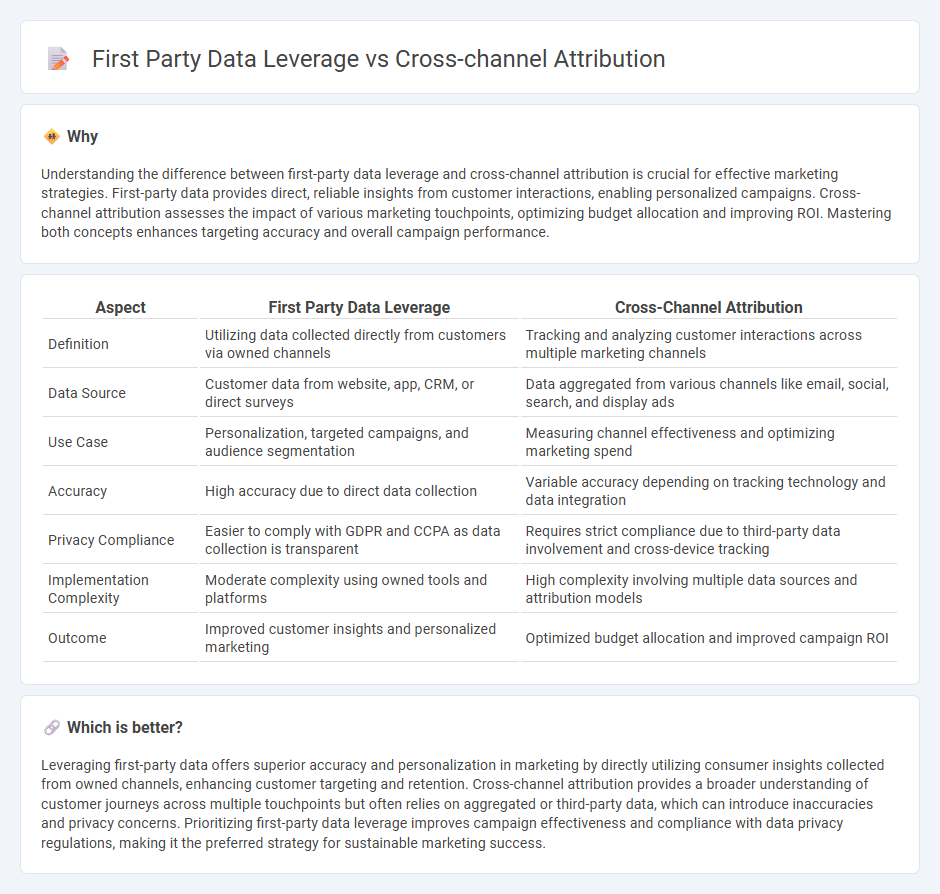 First Party Data Leverage vs Cross-Channel Attribution in Marketing
