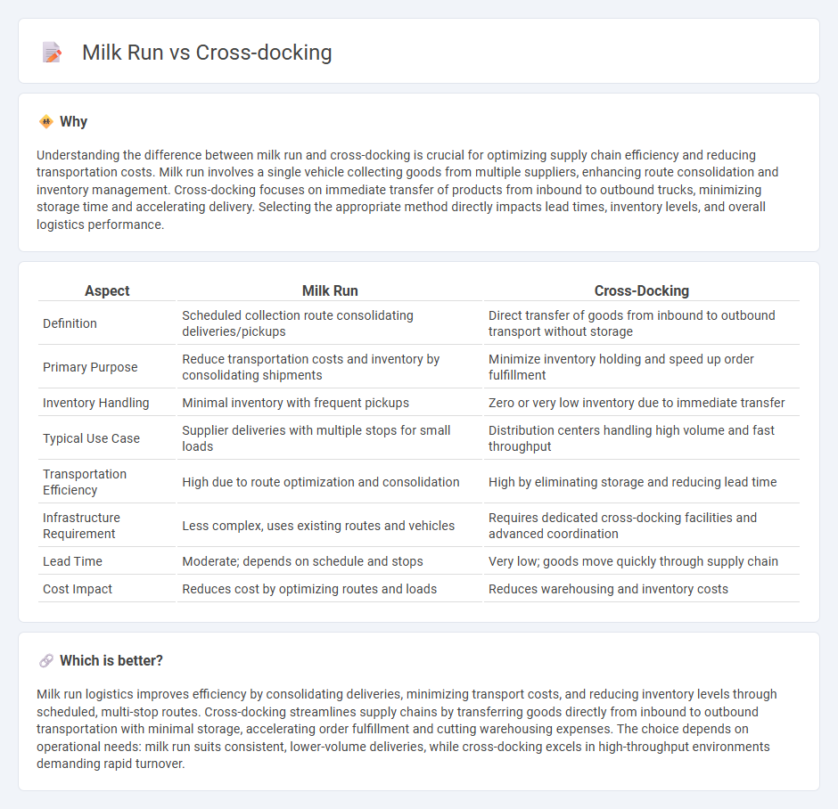 Milk Run vs Cross-Docking in Logistics