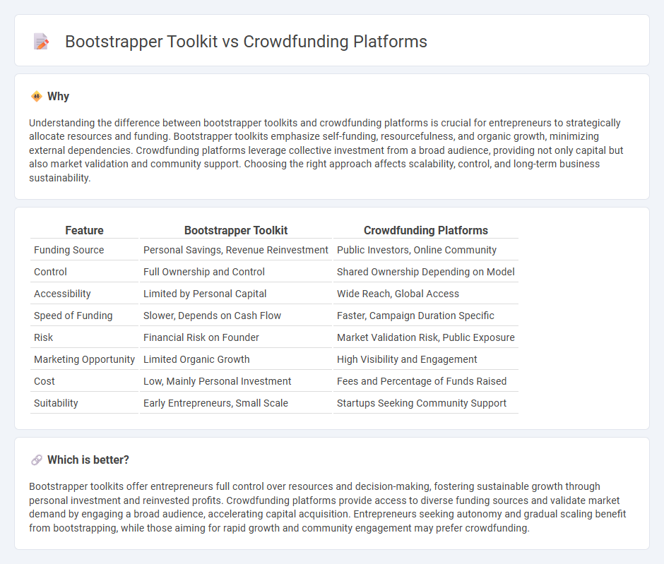 Bootstrapper Toolkit vs Crowdfunding Platforms in Entrepreneurship