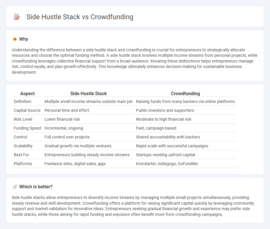 Side Hustle Stack vs Crowdfunding in Entrepreneurship