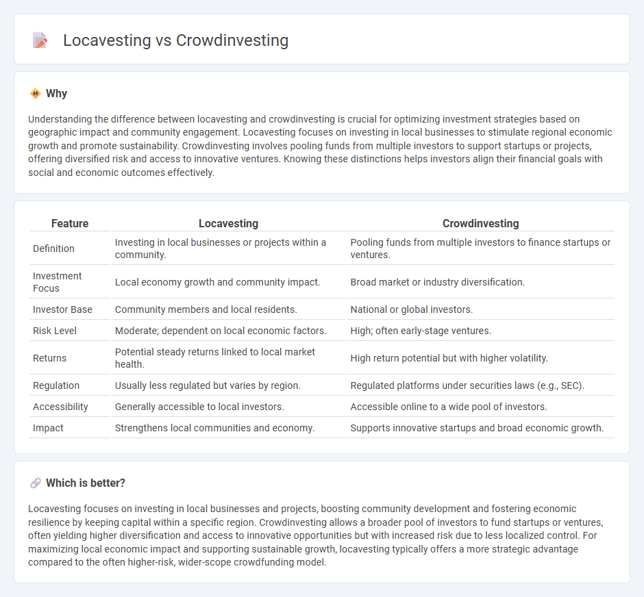 Locavesting vs Crowdinvesting in Economy