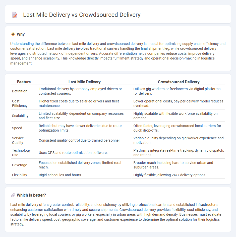 Last Mile Delivery vs Crowdsourced Delivery in Logistics