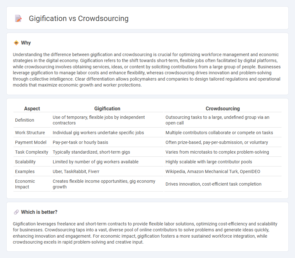 Gigification vs Crowdsourcing in Economy