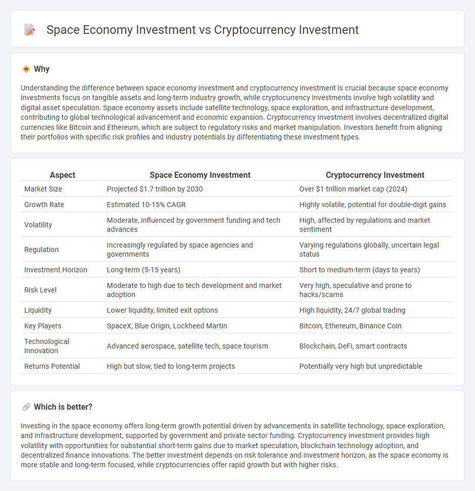 Space Economy Investment vs Cryptocurrency Investment in Investment