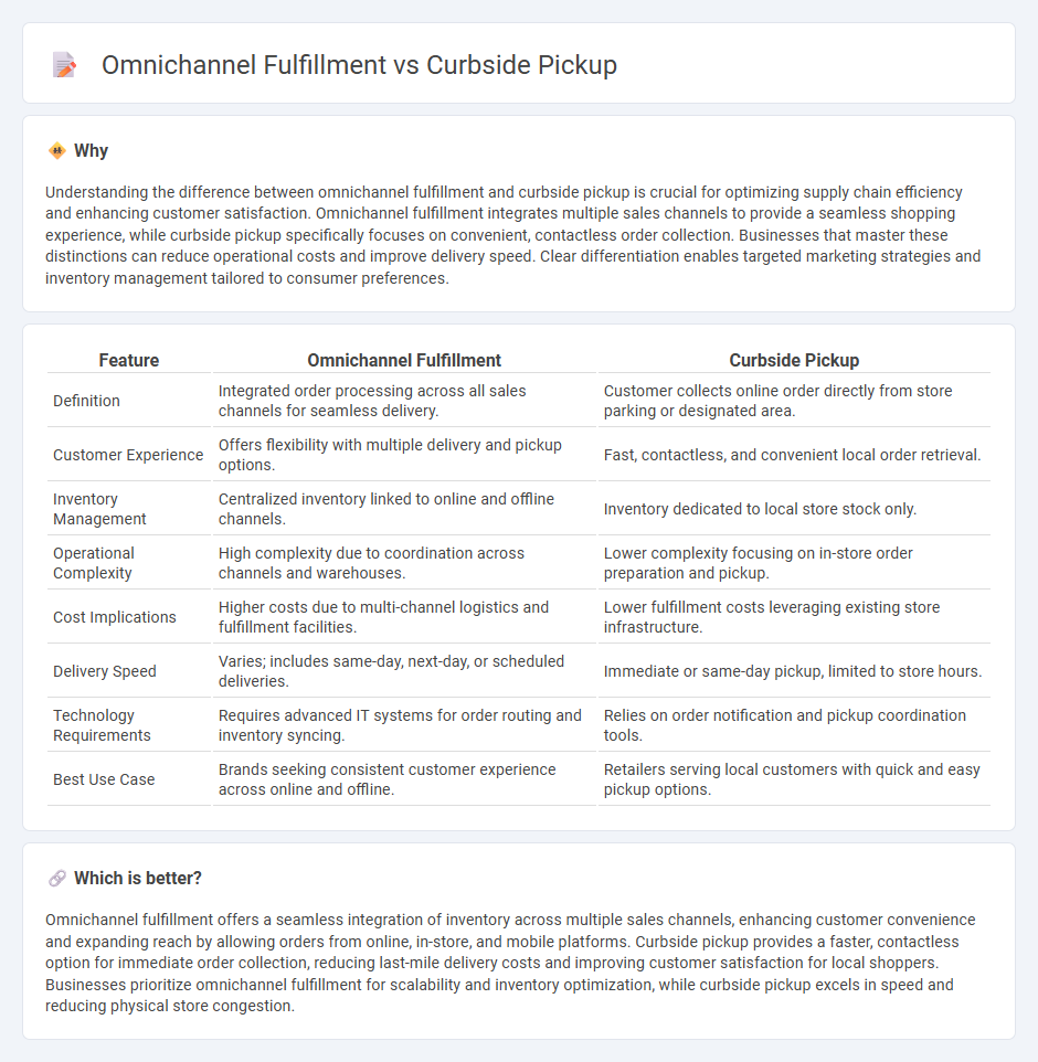 Omnichannel Fulfillment vs Curbside Pickup in Logistics
