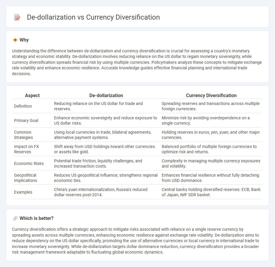 De-Dollarization vs Currency Diversification in Economy