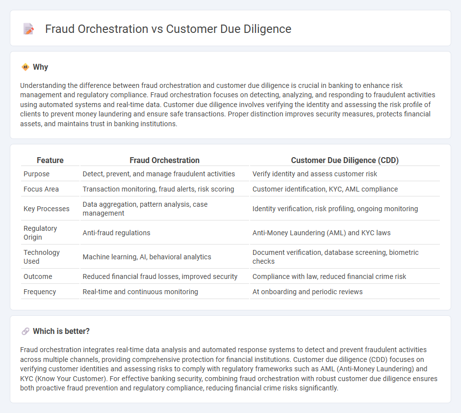 Fraud Orchestration vs Customer Due Diligence in Banking