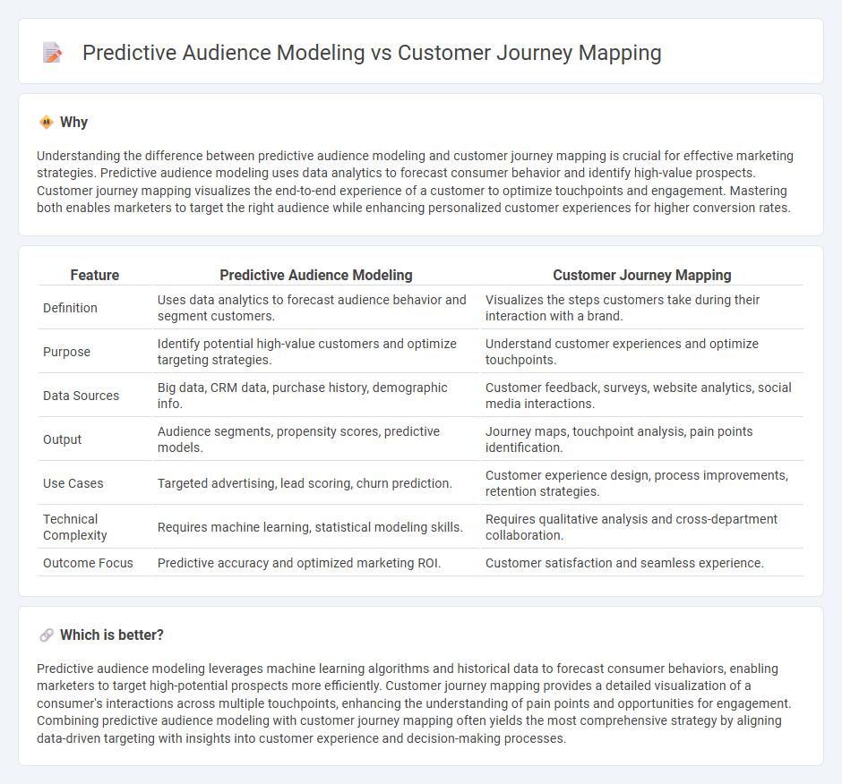 Predictive Audience Modeling vs Customer Journey Mapping in Marketing