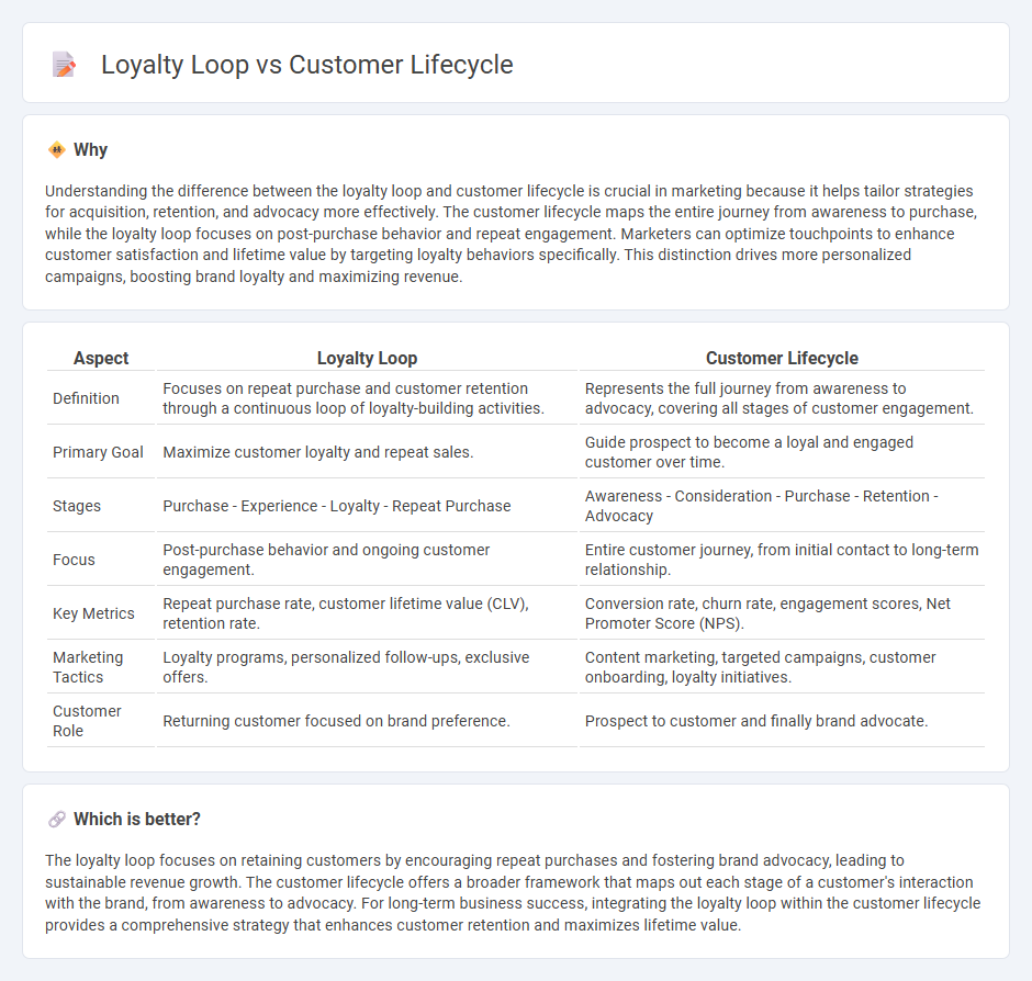 Loyalty Loop vs Customer Lifecycle in Marketing