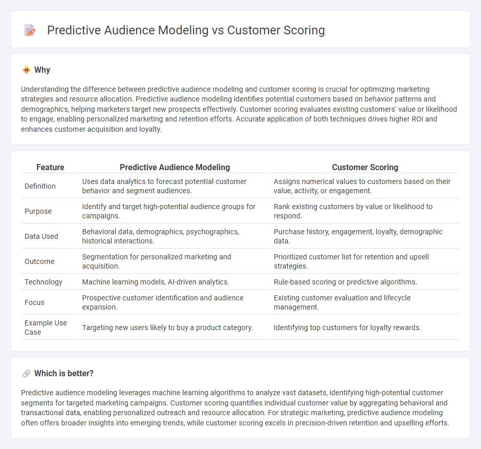 Predictive Audience Modeling vs Customer Scoring in Marketing