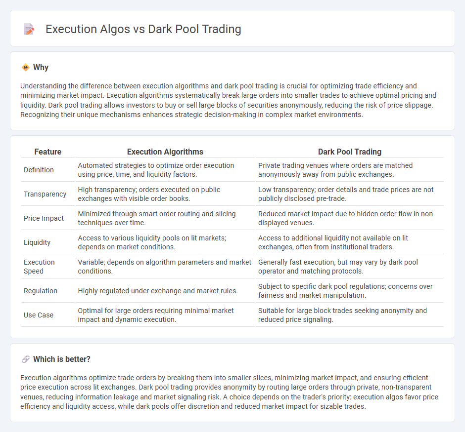 Execution Algos vs Dark Pool Trading in Trading