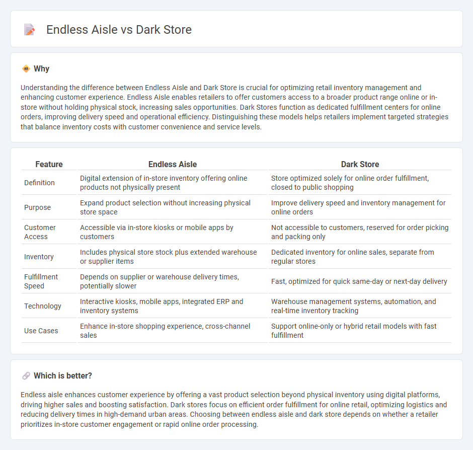 Endless Aisle vs Dark Store in Retail