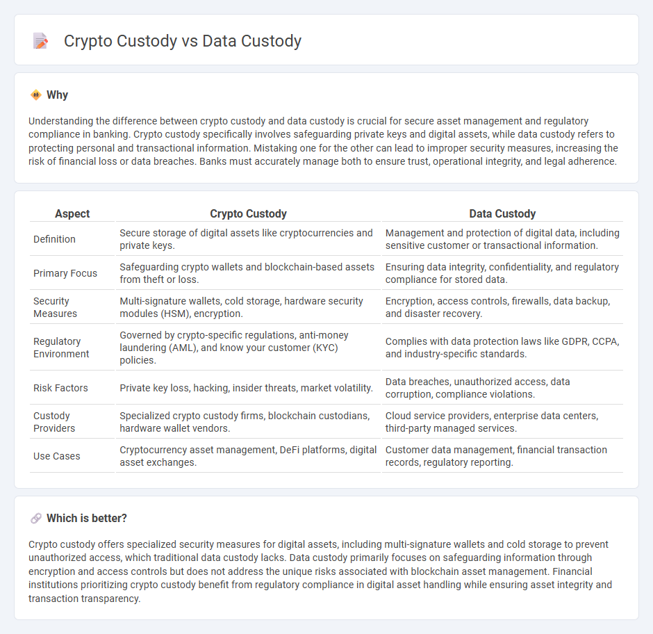 Crypto Custody vs Data Custody in Banking