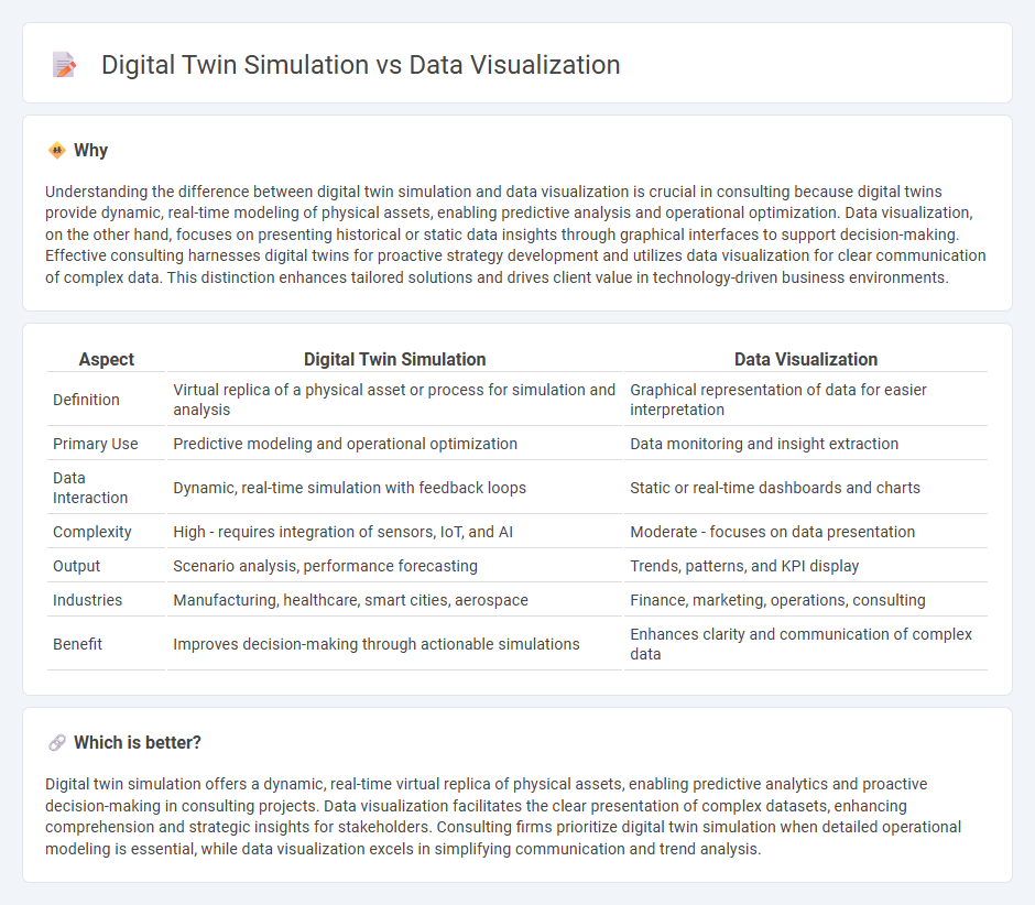Digital Twin Simulation vs Data Visualization in Consulting