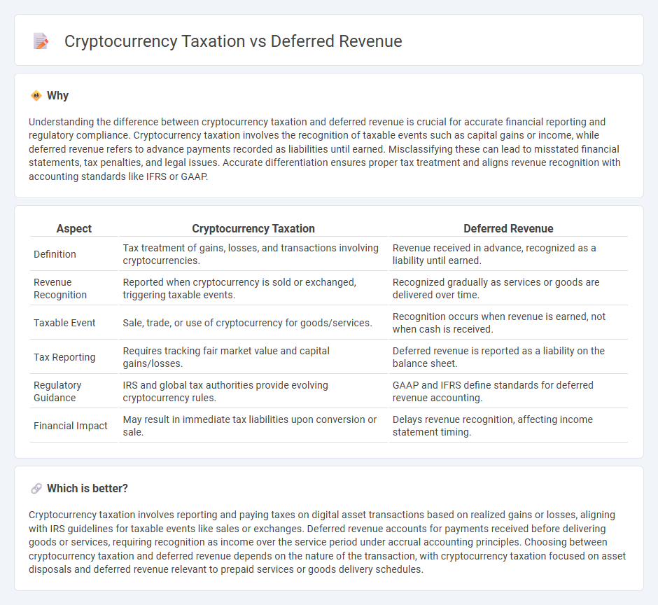Cryptocurrency Taxation vs Deferred Revenue in Accounting