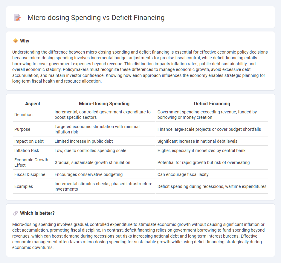 Micro-Dosing Spending vs Deficit Financing in Economy