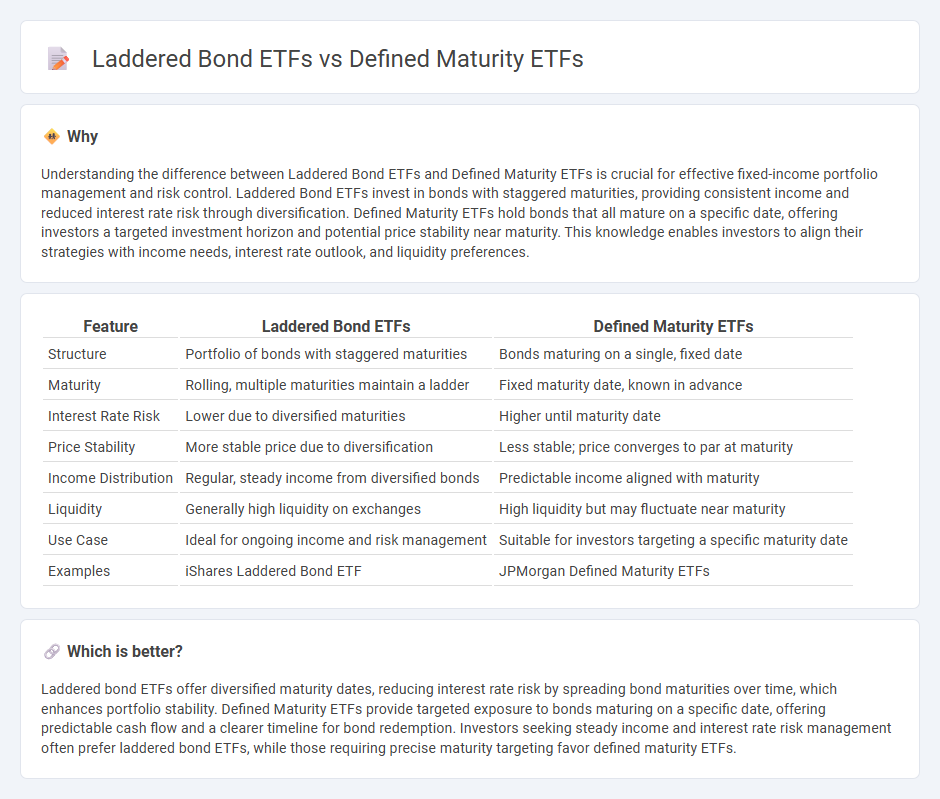 Laddered Bond Etfs vs Defined Maturity Etfs in Finance