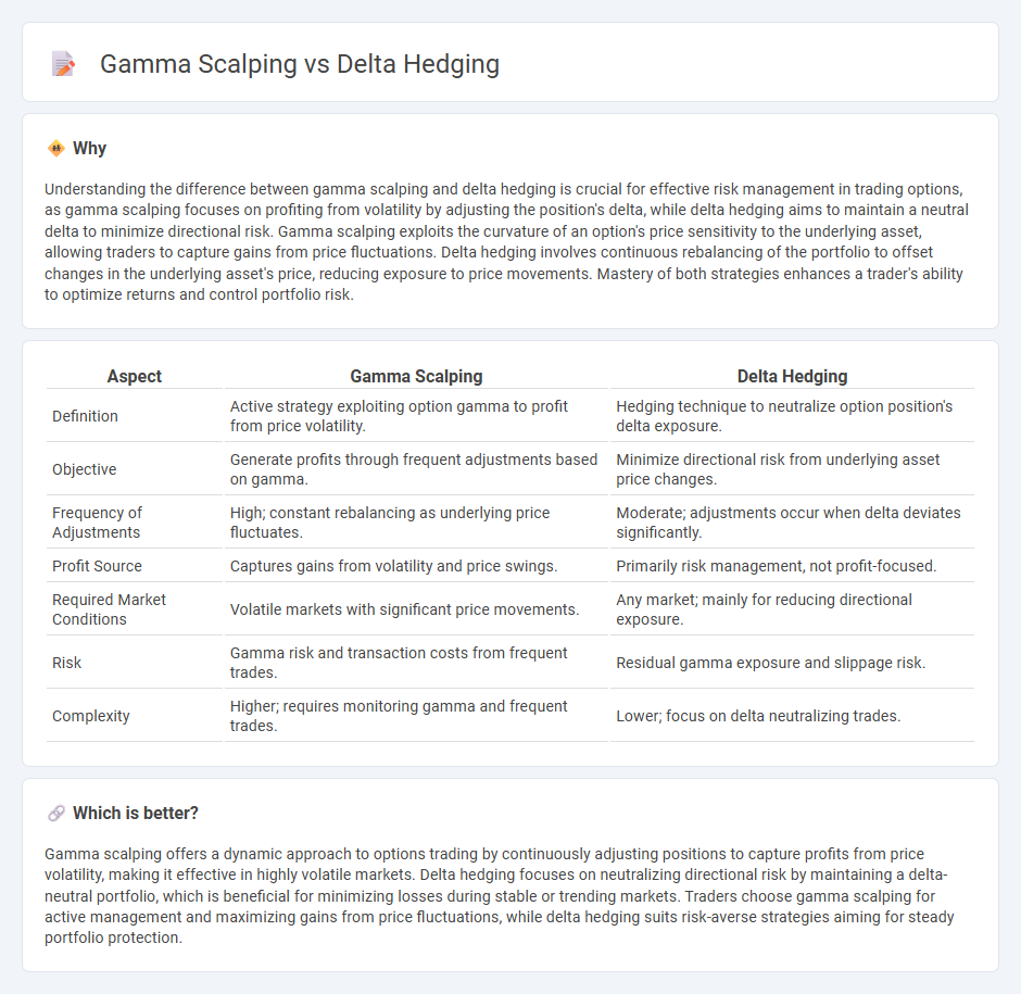 Gamma Scalping vs Delta Hedging in Trading