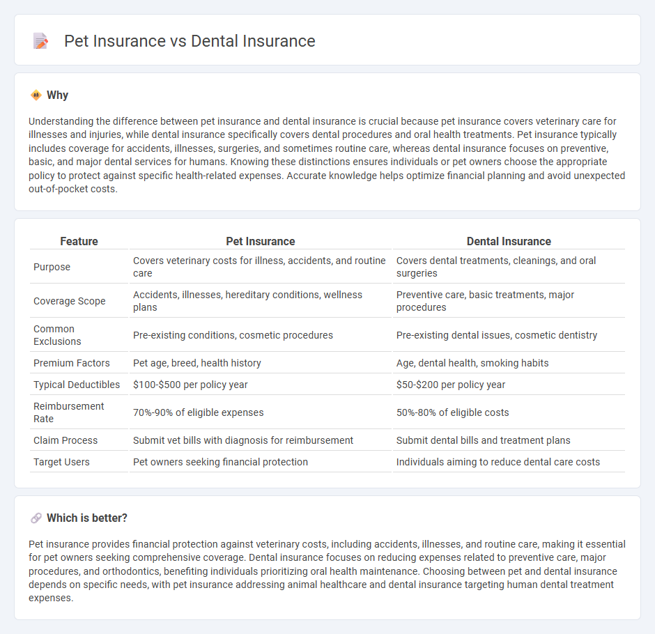 Pet Insurance vs Dental Insurance in Insurance
