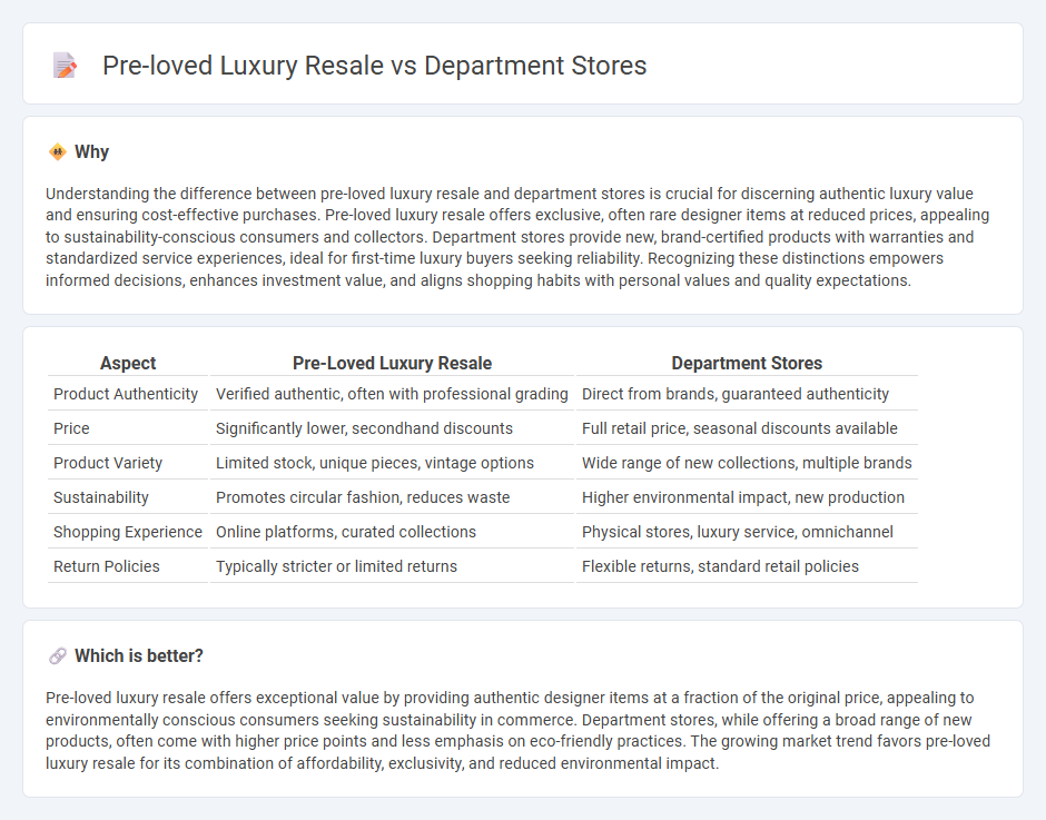 Pre-Loved Luxury Resale vs Department Stores in Commerce
