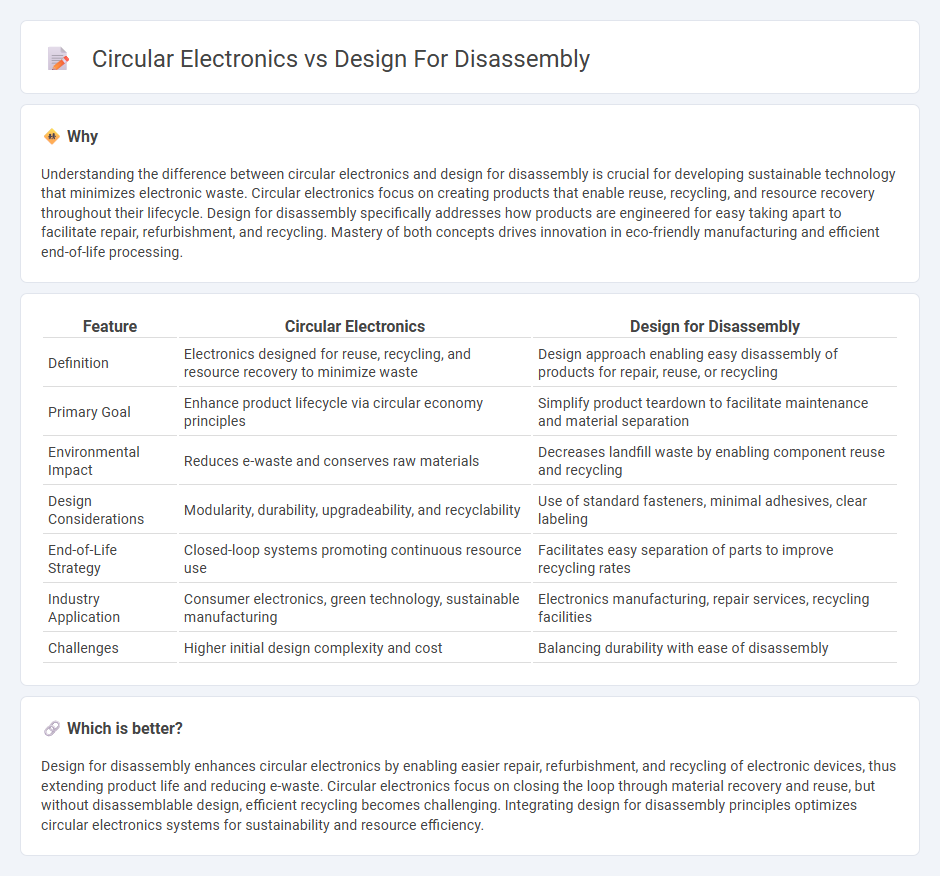 Circular Electronics vs Design For Disassembly in Technology
