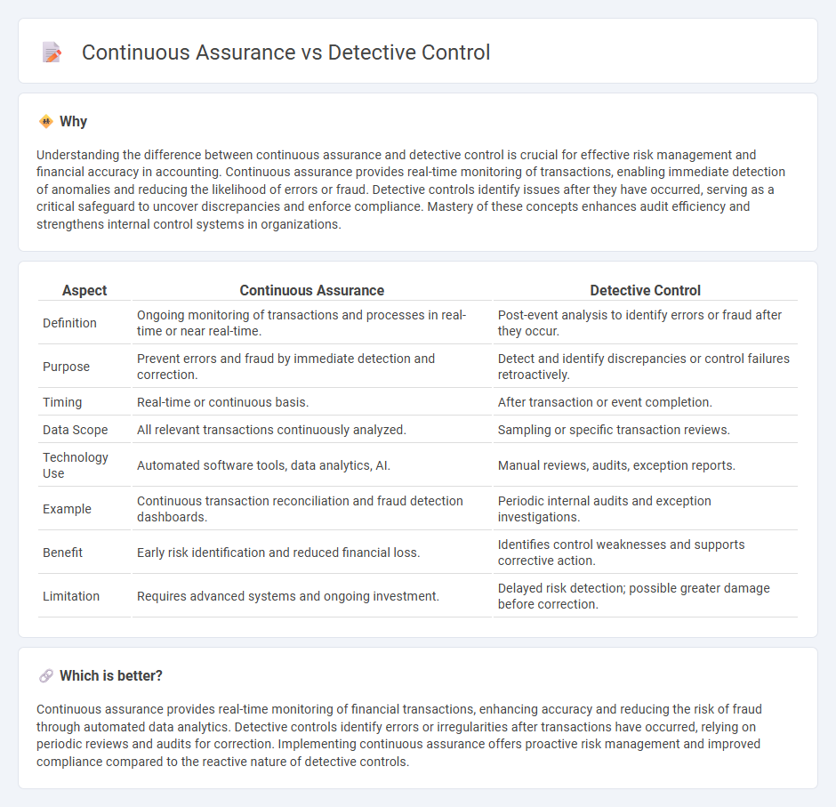 Continuous Assurance vs Detective Control in Accounting