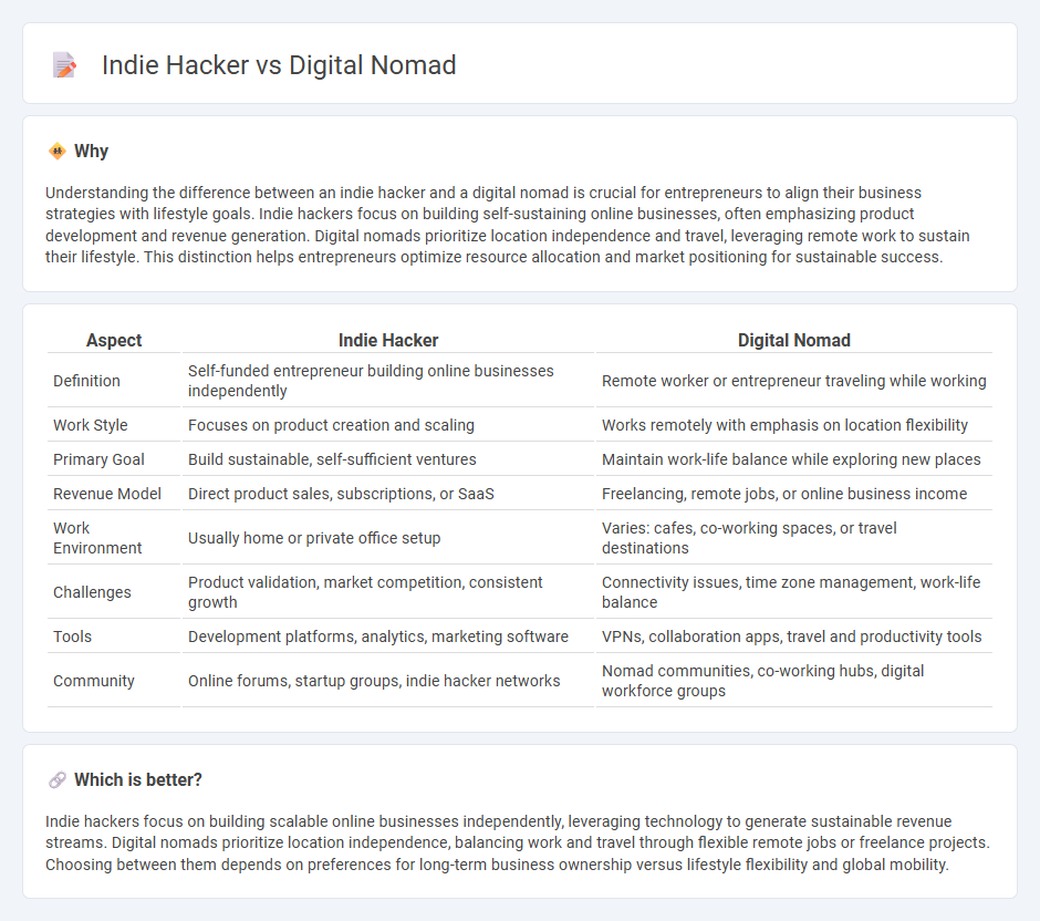 Indie Hacker vs Digital Nomad in Entrepreneurship
