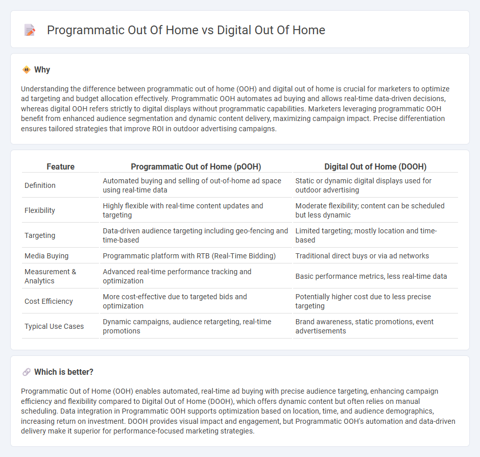 Programmatic Out Of Home vs Digital Out Of Home in Marketing