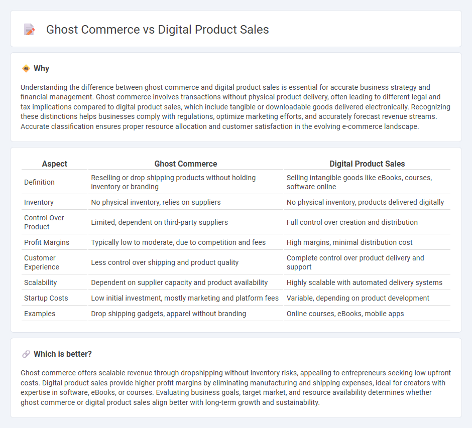 Ghost Commerce vs Digital Product Sales in Commerce