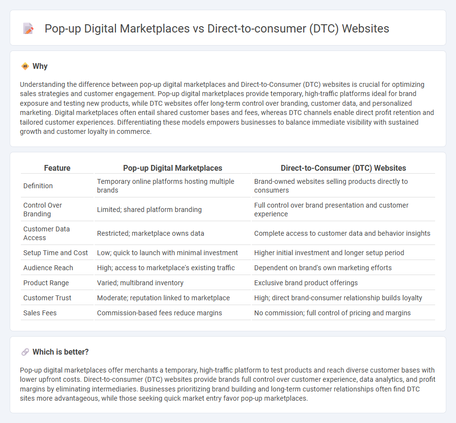 Pop-Up Digital Marketplaces vs Direct-To-Consumer (Dtc) Websites in Commerce