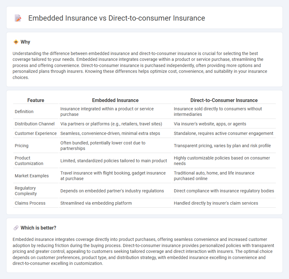Embedded Insurance vs Direct-To-Consumer Insurance in Insurance