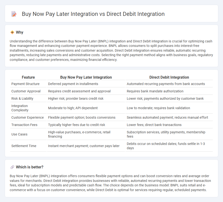 Buy Now Pay Later Integration vs Direct Debit Integration in Finance