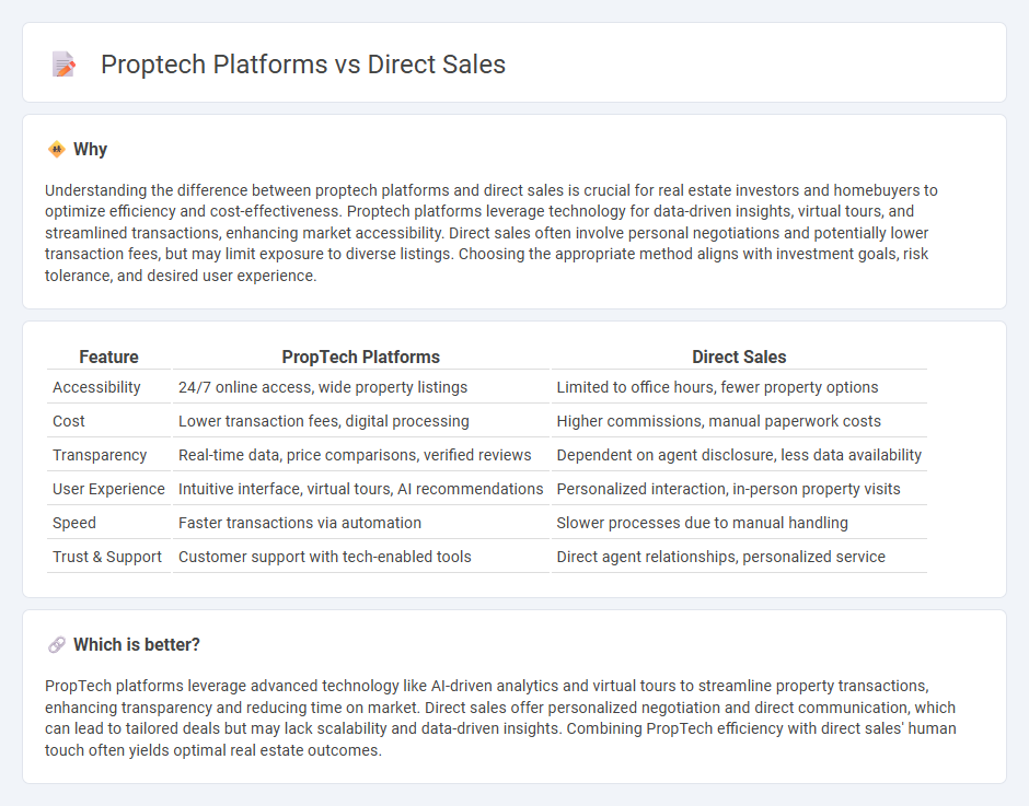 Proptech Platforms vs Direct Sales in Real Estate