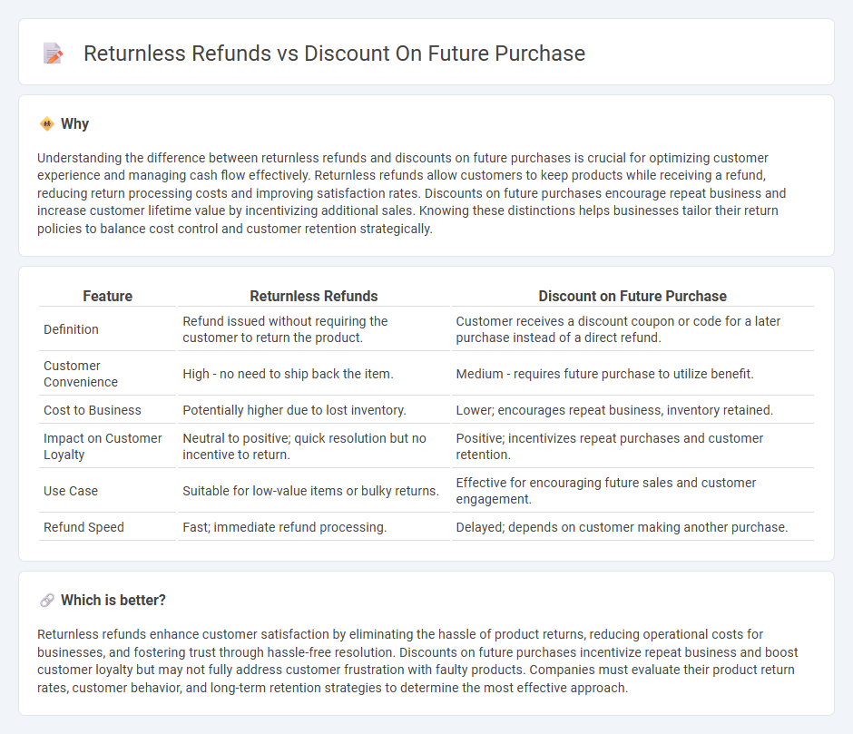Returnless Refunds vs Discount On Future Purchase in Commerce