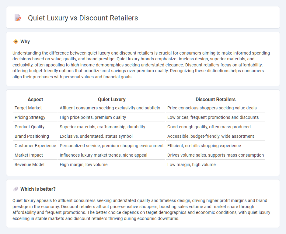 Quiet Luxury vs Discount Retailers in Economy