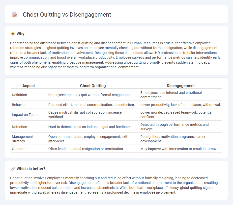 Ghost Quitting vs Disengagement in Human Resources